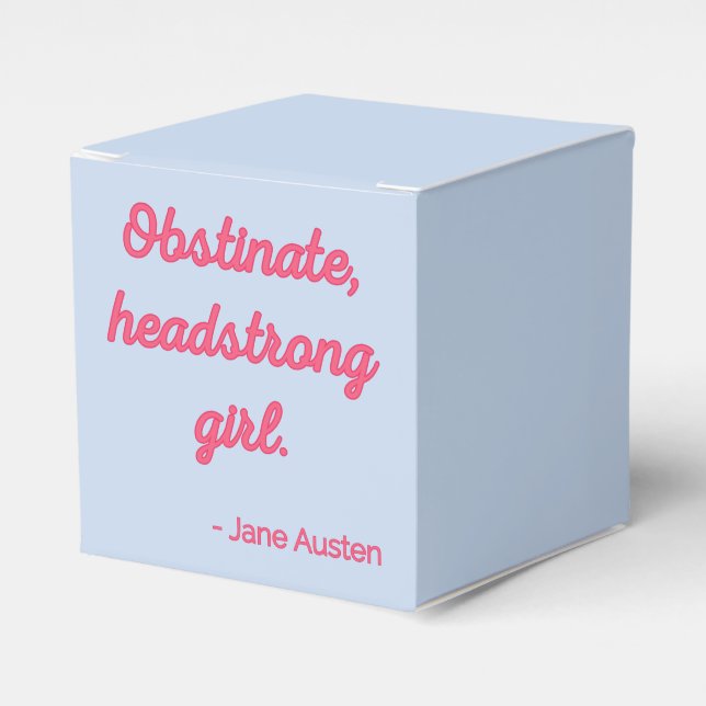 Caja Para Regalos Oferta de Orgullo y Prejuicio II - Estilo Cuto (Costado Anverso)