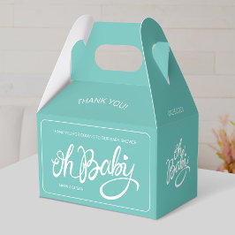 Caja Para Regalos Oh baby - Baby Shower Gable Box