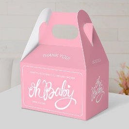Caja Para Regalos Oh baby - Baby Shower Gable Box - Chica