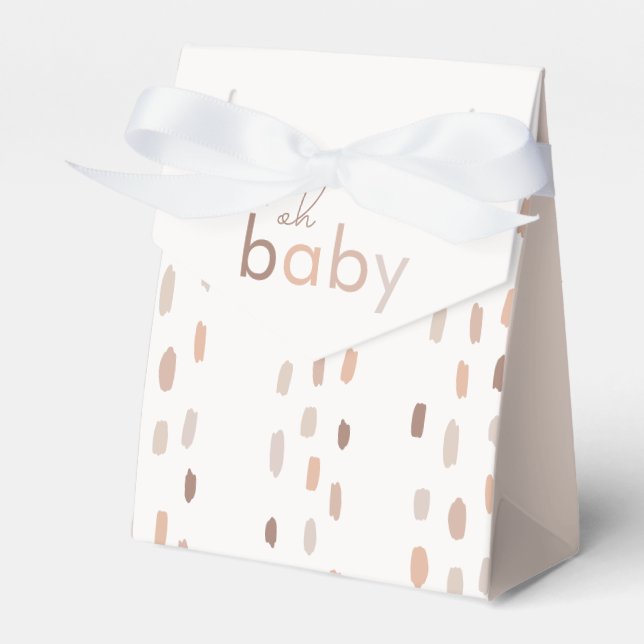 Caja Para Regalos Oh Baby Gender Neutral Modern Baby Shower (Front Side)