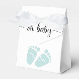 Caja Para Regalos Oh Baby Mint Feet Baby Shower