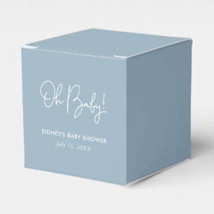 Caja Para Regalos Oh Baby Sky Blue Baby Shower personalizado