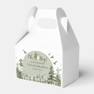 Caja Para Regalos Oh Boy Adventure Pine Forest Baby Shower