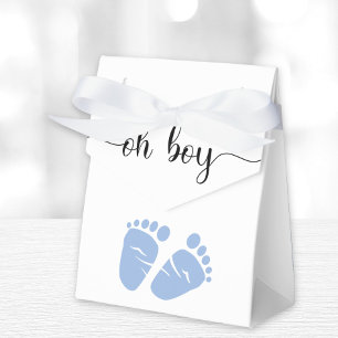 Caja Para Regalos Oh Boy Blue Feet Baby Shower