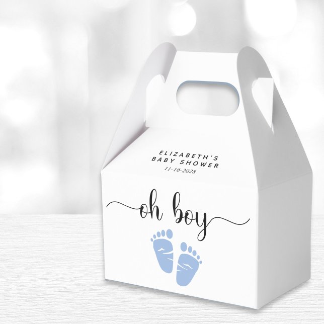 Caja Para Regalos Oh Boy Blue Feet Baby Shower (Subido por el creador)