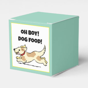 Caja Para Regalos Oh Boy Dog Food Hungry Puppy Ilustracion