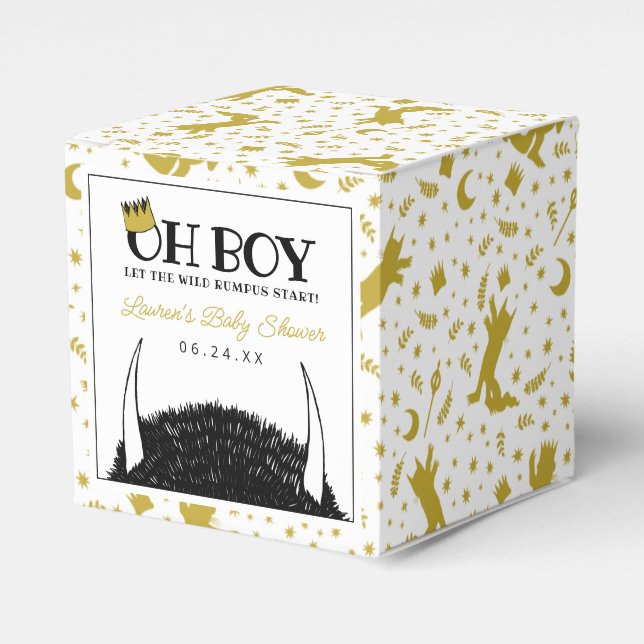 Caja Para Regalos Oh Boy | Let the Wild Rumpus Start Baby Shower (Costado Anverso)