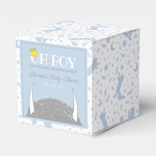 Caja Para Regalos Oh Boy | Let the Wild Rumpus Start Baby Shower (Costado Anverso)