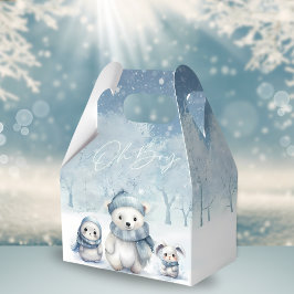 Caja Para Regalos Oh Boy Winter | Woodland Baby Shower