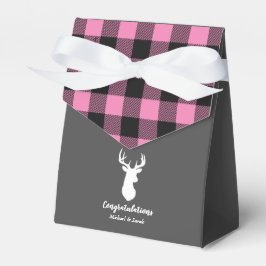 Caja Para Regalos Oh Deer Baby Shower Pink