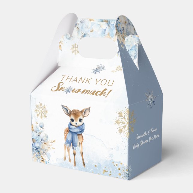 Caja Para Regalos Oh Deer Winter Baby Shower (Front Side)