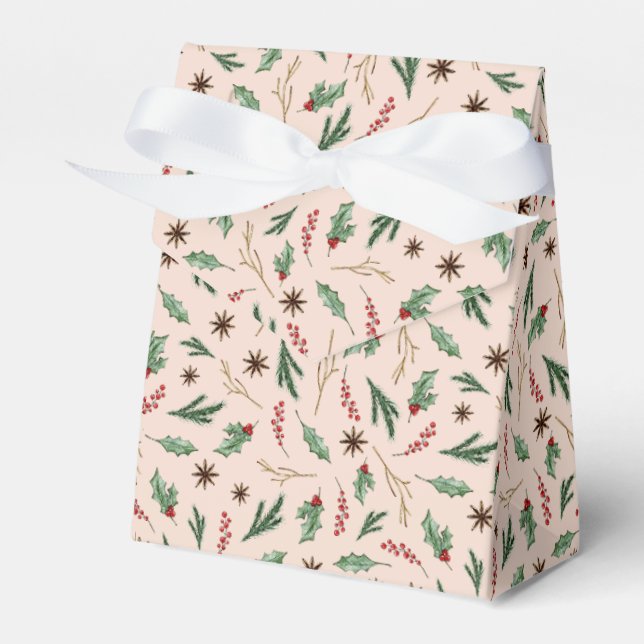 Caja Para Regalos Oh Deer Winter Greenery Cream Baby Shower (Front Side)