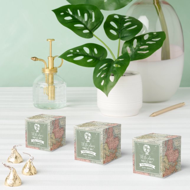 Caja Para Regalos "¡Oh, los lugares a los que vas!" Baby Shower de m (Múltiple)