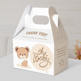 Caja Para Regalos Oh nena - Baby Shower Gable Box (Beige)