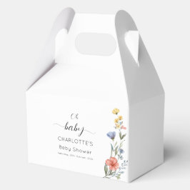 Caja Para Regalos ¡Oh, nena! Watercolor Wildflower Baby Shower