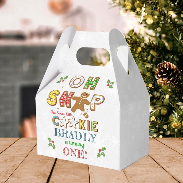 Caja Para Regalos Oh Snap! Gingerbread Cookie Any Age Birthday (Subido por el creador)