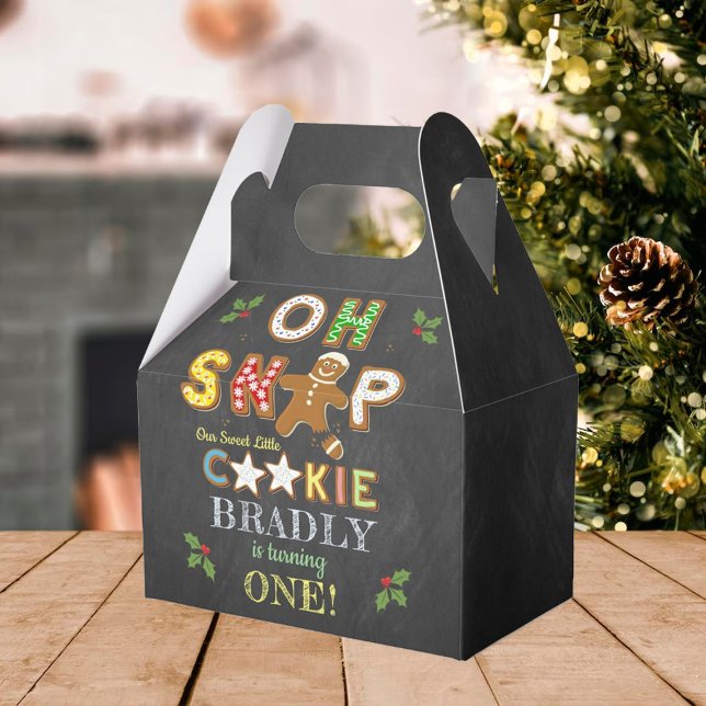 Caja Para Regalos Oh Snap! Gingerbread Cookie Any Age Birthday (Subido por el creador)