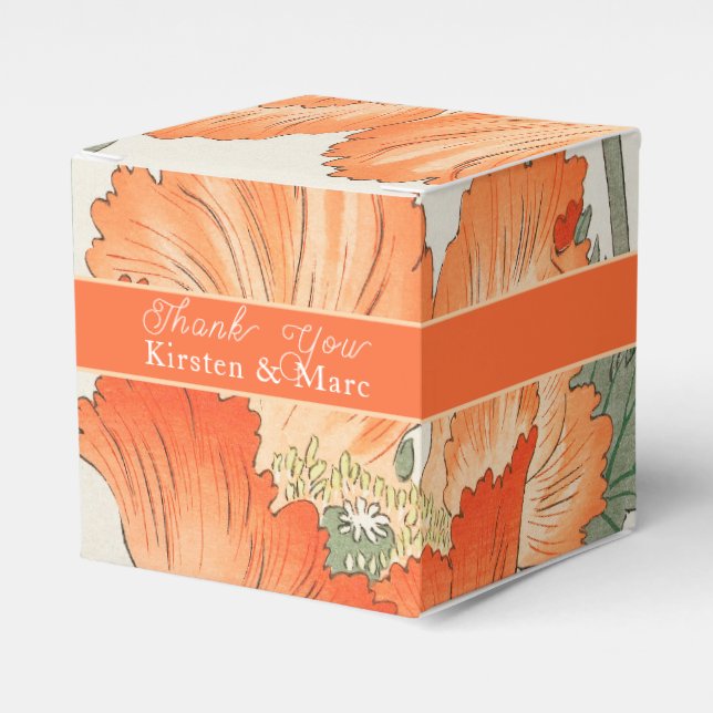Caja Para Regalos Ohara Koson, Naranja japonés Disquetera - Gracias (Costado Anverso)