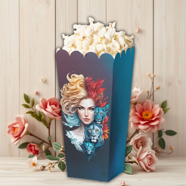 Caja Para Regalos Ojo de León y pelo estrellado (Subido por el creador)