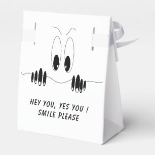 Caja Para Regalos Ojos curiosos de curiosidad - Sonríe - Agrega tu t