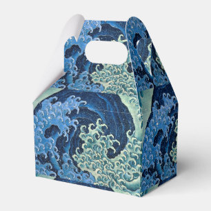 Caja Para Regalos Ola Femenina de Hokusai Vintage Océano