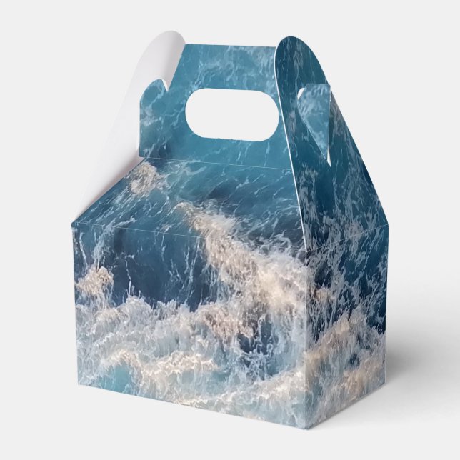 Caja Para Regalos Olas azules del océano (Front Side)