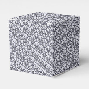 Caja Para Regalos Olas Azules Japonesas Seigaiha Mar