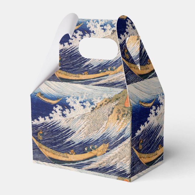 Caja Para Regalos Olas del Océano de Hokusai Barcos Marítimos (Front Side)