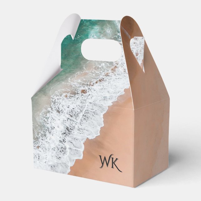 Caja Para Regalos Olas en la playa de arena personal (Front Side)