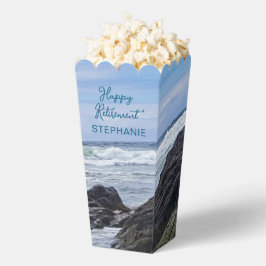 Caja Para Regalos Olas rodantes de costa rocosa del océano