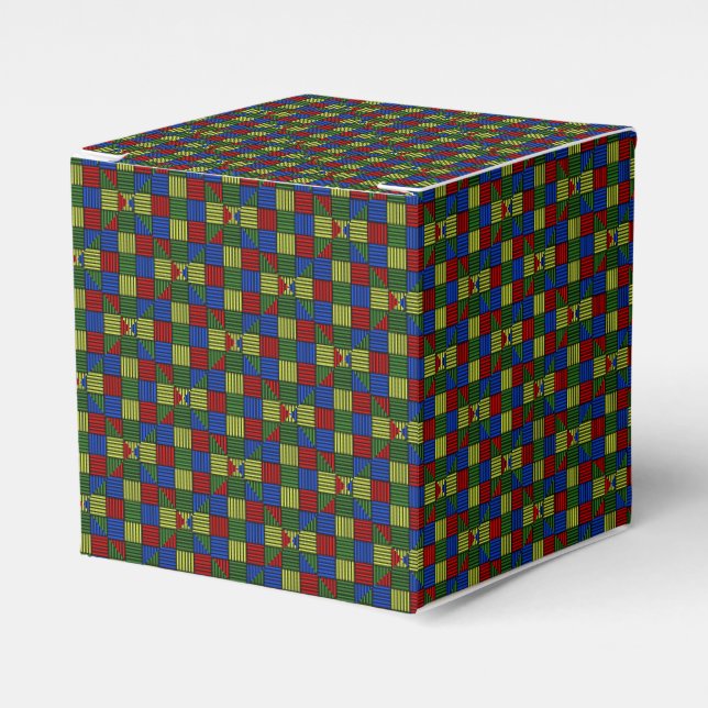 Caja Para Regalos Ondas de cesta (Costado Anverso)
