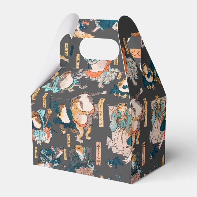 Caja Para Regalos Ondulaciones ukiyo-e de rana japonesa (Front Side)