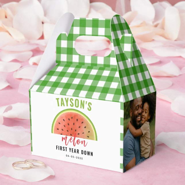 Caja Para Regalos One in a Melon 1st Birthday – Cute Watermelon  (Boda)