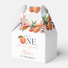 Caja Para Regalos One Sweet Peach 1st Birthday 