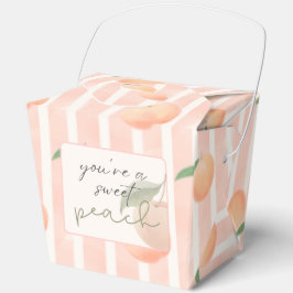 Caja Para Regalos One Sweet Peach Baby Shower Favor Box