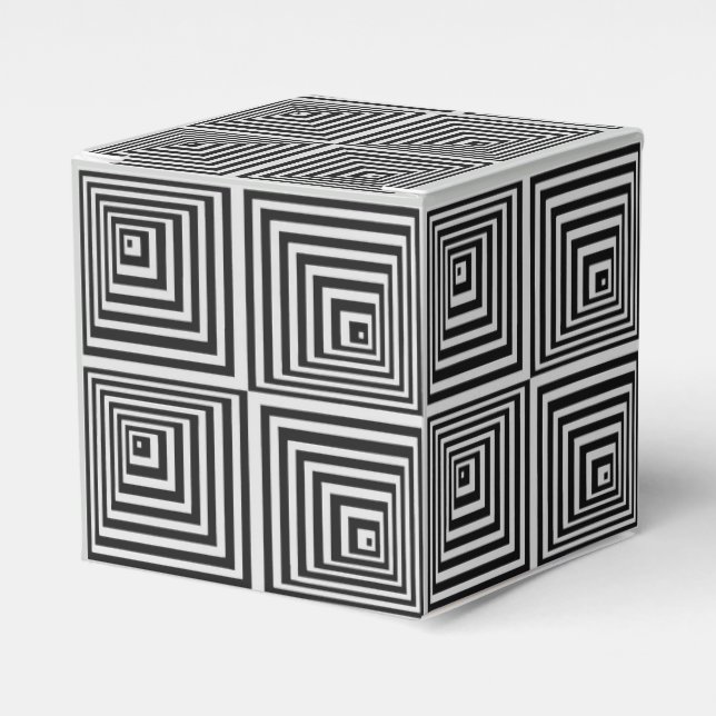 Caja Para Regalos Op Art de los años 70 (Costado Anverso)