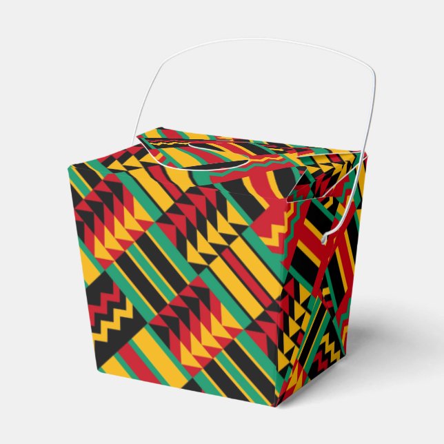 Caja Para Regalos Orgullo de tejer de cestas africanas rojo amarillo (Front Side)
