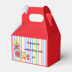 Caja Para Regalos Orgulloso de ser una ducha de bebé latina Floral