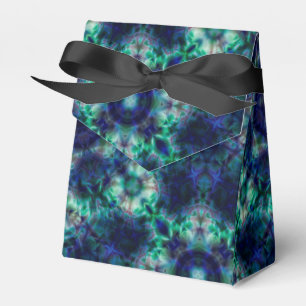Caja Para Regalos Ornamento azul verde