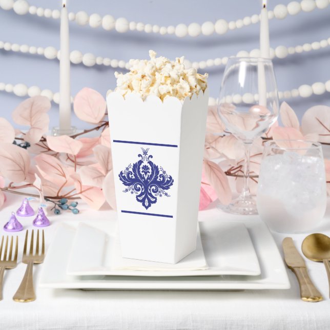 Caja Para Regalos Ornamento de damasco (Boda)