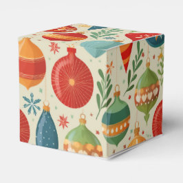 Caja Para Regalos Ornamento de navidad retro