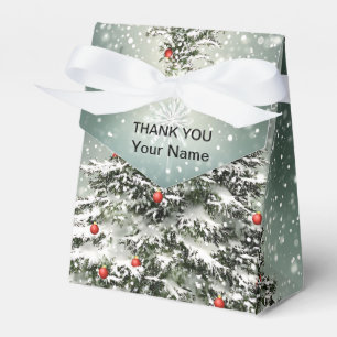 Caja Para Regalos Ornamentos de color verde del árbol de Navidad Nie