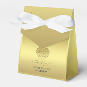 Caja Para Regalos Oro 50° aniversario Boda