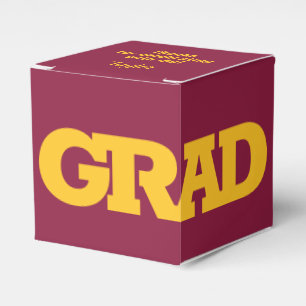 Caja Para Regalos Oro Amarillo - Fiesta de Graduación de Marrón