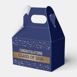 Caja Para Regalos Oro azul real Graduado Clase 2023