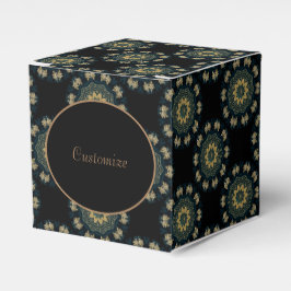 Caja Para Regalos Oro de moda y cubo de estilo asiático verde