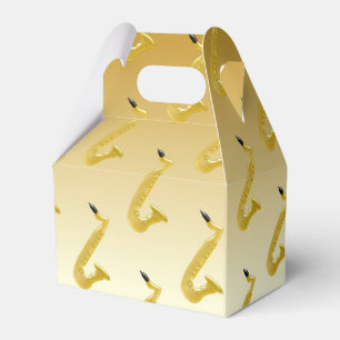 Caja Para Regalos Oro del saxofón coloreado