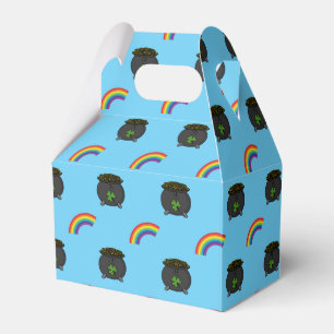 Caja Para Regalos Oro Personalizado arcoiris