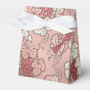 Caja Para Regalos Oro Rosa y Vino Rosado Temático