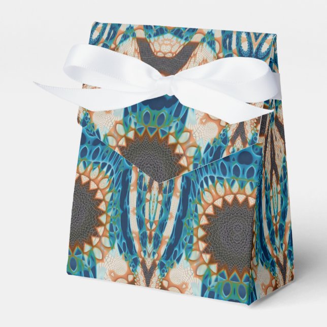 Caja Para Regalos Oro turquesa Sol Southwestern Art (Front Side)